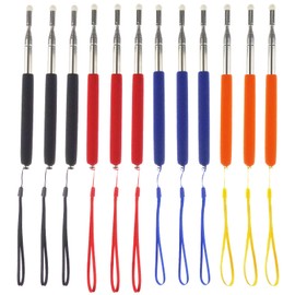 Miokun 12 Pieces Telescopic Teacher Pointer Presenter Whiteboard Pointer for Teachers Coach Presenter, Extends to 39 Inches (4 Colors)
