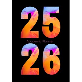 26-26 Academic Planner: (August 2025–July 2026) | Weekly & Monthly Layout | Medium 7” x 10” | 30 Minute Schedule, Assignment Tracker, Monthly Quotes | Student & Teacher Organizer