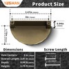 Yagman Brushed Antique Brass Cabinet Pulls 6 Pack 3 Inch