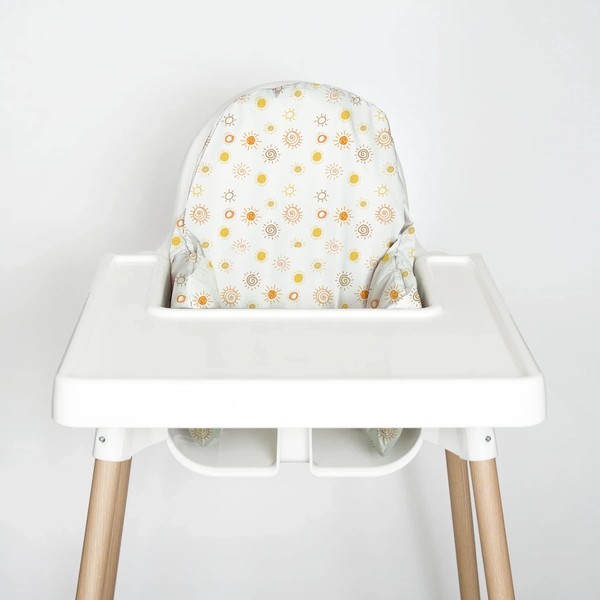Nibble and Rest - Funda de cojín para silla alta, compatible con silla alta IKEA Antilop, a prueba de manchas y lavable (cojín no incluido) (soles)