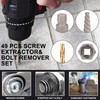 Hromee 49PCS Screw & Bolt Extractor and Left Drill Bit