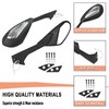 Worldmotop Offroad Rear View Side Mirror Adjustable Motorcycle Side Rearview