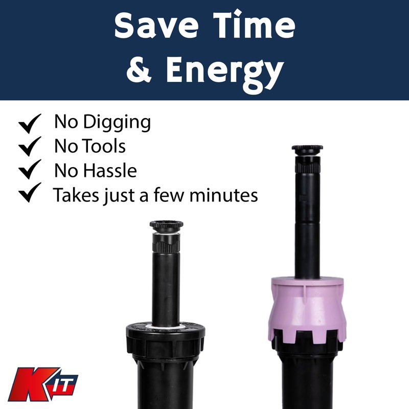 K-IT 1.5 Inch Pop-Up Riser Extension Purple 2 Pack, No-Dig