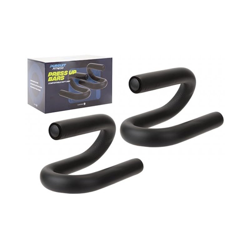 PMS Set of 2 Push Up Bars Comfortable Soft Grip