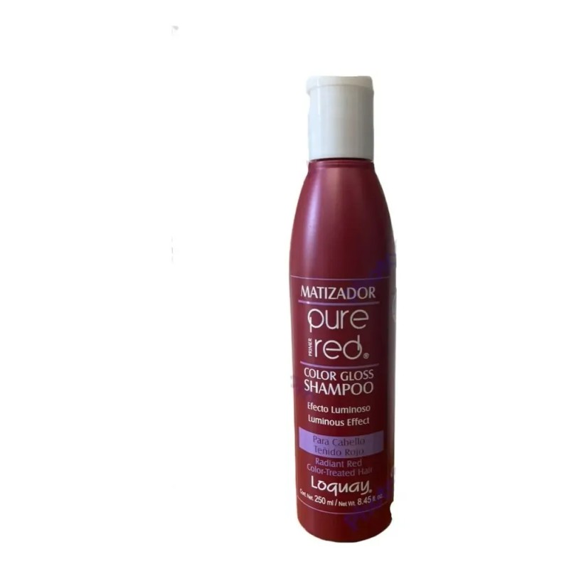 Shampoo Puré Red Matizador Cabello Teñido Rojo 250ml Loquay