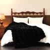 Faux Fur Throw Blanket Soft Plush Fluffy Blanket for Couch