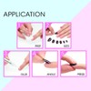 Elegant Touch Jackie Oval Shape False Nails With Glue, Pack