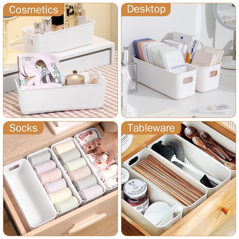 LYLIDIA Pack of 4 Storage Box Organiser Box Container 30