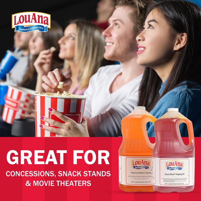 LouAna Premium Buttery Popcorn Oil, Gallon