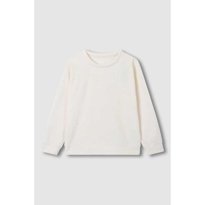 JAJU [JAJU] Women's Microfiber Pajama T-Shirt_Ivory