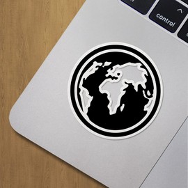 Decal Stickers of Home Earth Premium Indoor (No Waterproof) Vinyl Decal Stickers for Laptop Phone Accessory Helmet Car Window Mug Tuber Cup Door Wall Decoration ANDVER3d26410BL