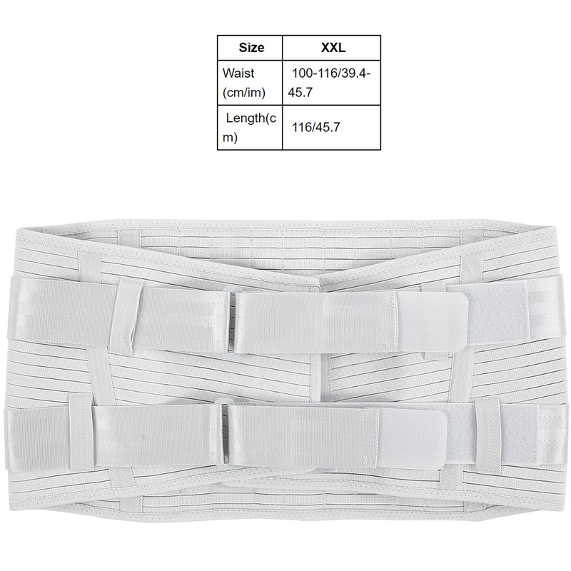 Steel Plate Compression Waist Training Belt Lower Back Brace Adjustable