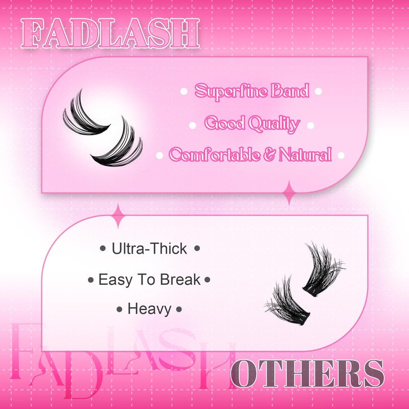 Cluster Lashes Kit Fluffy Lash Cluster Kit 50D DIY D
