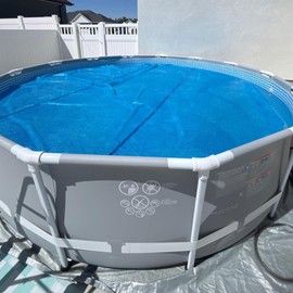 Pool Solar Blanket - Cuttable Swimming Pool Blanket,Heat Retaining Heavy Duty Shield for Outdoor Ground Inground Winter Summer