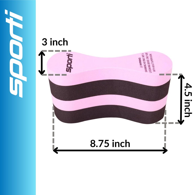 Sporti Junior Pull Buoy - Pink/Black/Pink