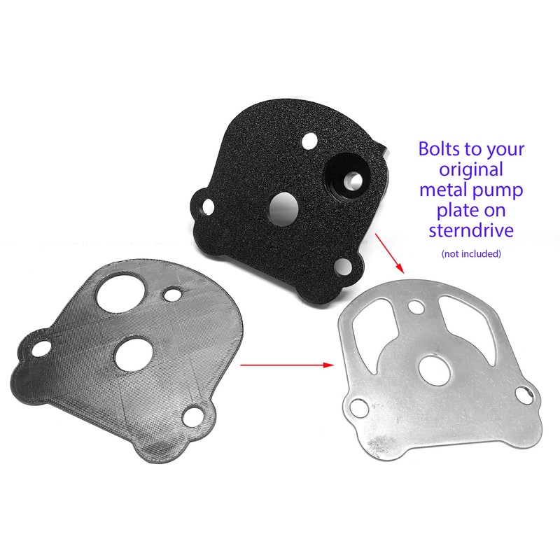 OMC Cobra sterndrive engine water flush adapter Black