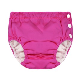 Badehose Jungen Schwimmwindel Baby Badeponcho Baby Schwimmwindeln Stoffwindeln Baby Badehosen Für Jungen Schwimmhose Schwimmwindeln Wiederverwendbar Badehose Kinder Orange-Rosa 12-18 Monate