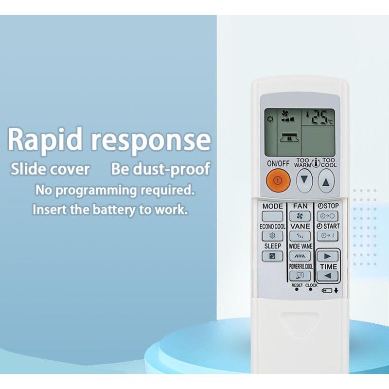 Replacement Remote Control for Mitsubishi Electric Mr Slim Air Conditioner