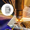 METALLIXITY 10 Pcs Carbon Steel Double Tab Fastener Nuts (M8)