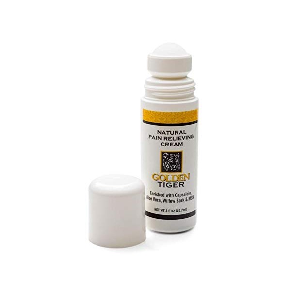 Golden Tiger Natural Pain Relief Cream 3oz Roll-on