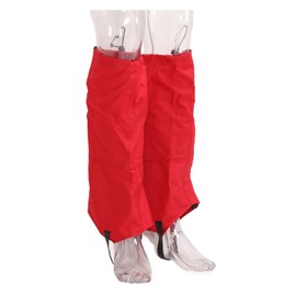 Shipenophy Snow Leg Gaiters, Snow Boot Unisex Long Hook and Loop Waterproof with Storage Bag for Skiing(Red)