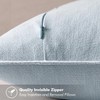 MIULEE Decorative Linen Euro Sham Pillow Covers 22x22 Inch Light
