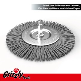 Grout Brush Nylon Replacement Brush Nylon Brush | 2-Piece Weed Brush Nylon Set for Grizzly Tools Joint Brush EFB 400 401 | FLEURELLE FEF 400 | Gardenline GFB 400 | Hanseatic EFB 401