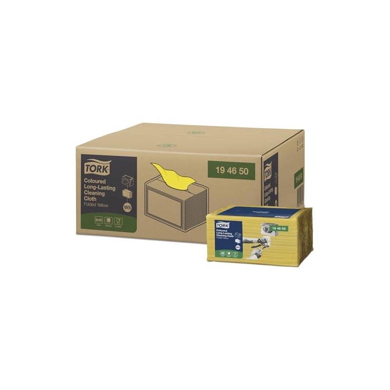 Tork Reinigungstücher, langlebig, Gelb, 40 Stück