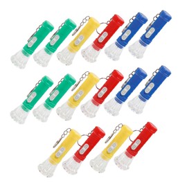 Operitacx 16 Pieces Mini Keychain Flashlights Random Colours Portable LED Keychain Flashlight for Bag Decoration Lightweight and Durable Illumination Tools