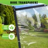 2 x 2 m Transparent Tarpaulin with Eyelets, 100 μm