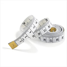 Soft Tape Measure for Body and Sewing, Flying Leaves Double Scale Soft Measuring Flexible Ruler for Sewing Tailor Craft and Lose Weight Ruler, 60 inch and 150 cm High Quality Scale Printing (White)