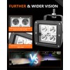 ADTOPI 3 Inch LED Spot Pod Lights and Hidden Front