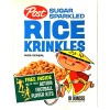 1960's Post RICE KRINKLES Football Cereal Box Metal Magnet 3