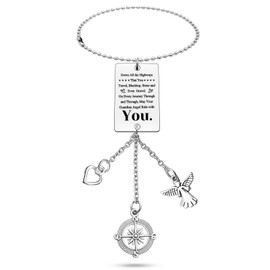 Drive Safe Gifts Rear view Mirror Hanging Drive Safe Rearview Mirror Hanging New Drive Gifts Rear view Mirror Guardian Car Window Hanging Ornament Car Interior Rear view Mirror Pendant New Car Mirror