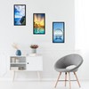 MENNTHUI 7x14 Black Picture Frame, Tabletop and Wall Mounting Horizontally