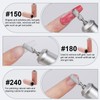 DMQ Sanding Bands for Nail Drill, 100Pcs Mini Extra Fine