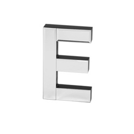 COLLECTIVE HOME - 7-inch Tall Mirrored Glass and Wood Decorative Letter, Home-Bedroom-Office Wall Décor. Perfect Fun Gift to Encourage Girls, Young Ladies & Teens. (E)