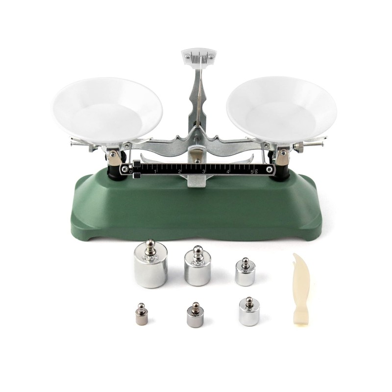 QWORK Balance Scale, 200g / 0.2g, Mini Laboratory Triple Beam