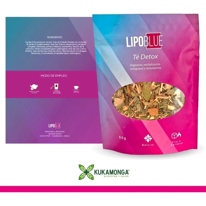 Bajar De Peso, Lipo Blue Boost 30 Cápsulas + Té