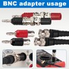 BNC Male to 4mm Banana Jack Adapter Q9 Oscilloscope Terminal