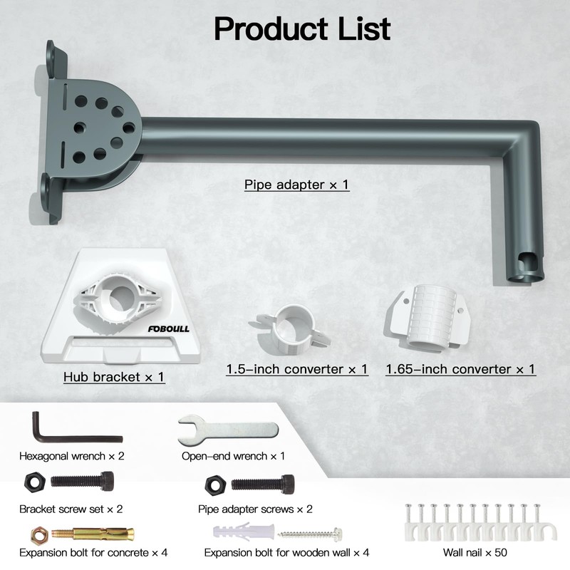 Foboull Starlink Gen3 Long Wall Mounting Kit - 17 Inch