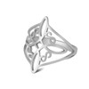 SIPURIS Witches Knot Celtic Knot Ring Witchcraft Stainless Steel Geometric