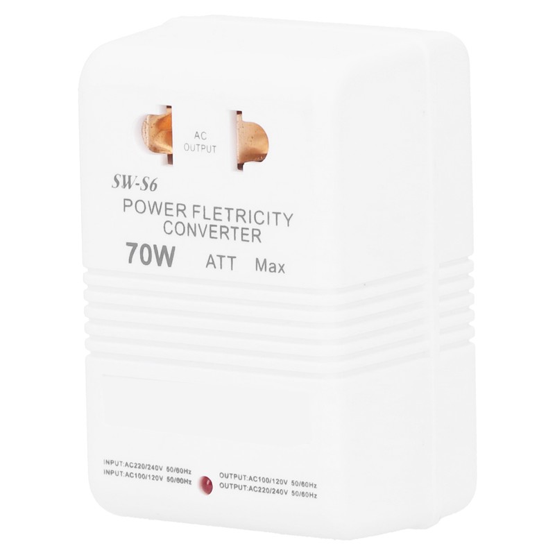 70W Power Converter to Dual Channel Transformer Adapter for Travel