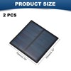 sourcing map 2PCS 4V 0.4W 0.1A Mini Solar Panels for