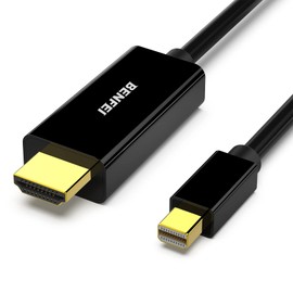 BENFEI Mini DisplayPort to HDMI Cable, Mini DP to HDMI 15 Feet Cable (Thunderbolt Compatible) with MacBook Air/Pro, Surface Pro/Dock, Monitor, Projector