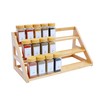 Rasydyn Bamboo Spice Rack: Large Spice Shelf for Kitchen Countertop