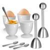 vibedor Egg Cups and Egg Cracker Set for Soft Boiled
