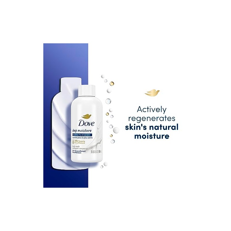 Dove Nutrium Moisture Deep Moisture Body Wash, 3 Ounces