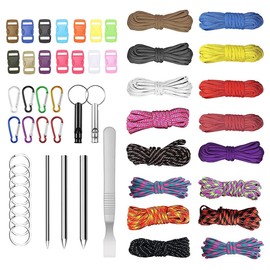 EUBSWA Paracord Set Paracord Nylon Rope 40, Paracord 550 Nylon Cord Multifunctional Paracord Rope for Making DIY Bracelet Lanyard Key Ring