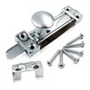1 Pack Polished Chrome Sliding Door Lock, Heavy-Duty Steel Door